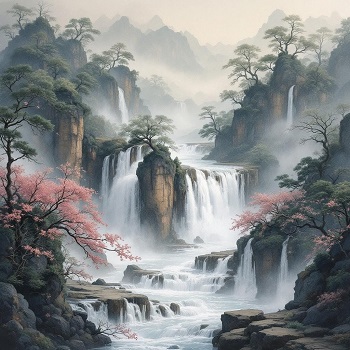 Višeslojni vodopad kao simbol dubinskog čišćenja, isceljenja i energetske obnove